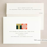 "Joyful Geometrics" - Holiday Cards in Mistletoe by Ekko Studio - FREE Recipient Addressing