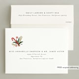 "Peppermint Bouquet" - Holiday Cards in Night by Heather Francisco - FREE Recipient Addressing