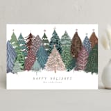 "Holiday Trees" - Holiday Cards in Wintermint by Anne Ciotola - Front