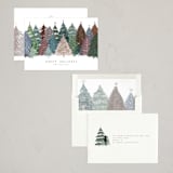 "Holiday Trees" - Holiday Cards in Wintermint by Anne Ciotola - Assembled