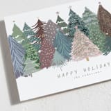 "Holiday Trees" - Holiday Cards in Wintermint by Anne Ciotola - Detail