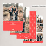 "Blessing Tree" - Holiday Cards in Pomegranate by Becca Thongkham - Back of Card