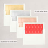 "Blessing Tree" - Holiday Cards in Pomegranate by Becca Thongkham - Envelope Liners