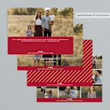 "Icons Year in Review" - Holiday Cards in Burgundy by Becca Thongkham - Back of Card