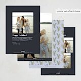 "born in bethlehem" - Holiday Cards in Midnight by Jamie Alexander - Back of Card Options