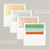 "Years Truly" - Holiday Cards in Sherbert by Yours Madly - Envelope Liners