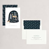 "Woodland" - Holiday Cards in Midnight by Jan Shepherd - Assembled