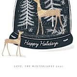 "Woodland" - Holiday Cards in Midnight by Jan Shepherd - Close-Up