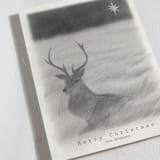 "Red Deer" - Holiday Cards in Starlight by jinseikou - Detail