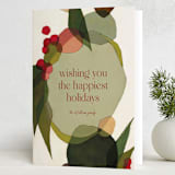 "Cirque" - Holiday Cards in Spruce by Wendy Keller - Folded Card
