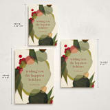 "Cirque" - Holiday Cards in Spruce by Wendy Keller - Formats Available