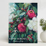 "Pomegranate" - Holiday Cards in Magenta by Wendy Keller - Front