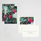 "Pomegranate" - Holiday Cards in Magenta by Wendy Keller - Assembled