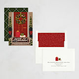 "Festive Doorstep" - Holiday Cards in Holly by Erin L. Wilson - Assembled