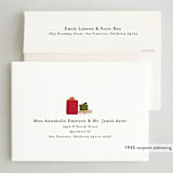 "Festive Doorstep" - Holiday Cards in Holly by Erin L. Wilson - FREE Recipient Addressing