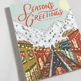 "Après-Ski" - Holiday Cards in Fresh Powder by Lauren Jinhee - Detail