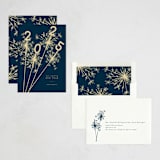 "Sparklers" - Holiday Cards in Navy by Paula Pecevich - Assembled