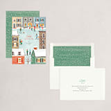 "Snow in the city" - Holiday Cards in Balsam Fir by Jennifer Wick - Assembled