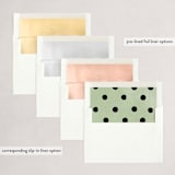 "vanilla and pepper" - Holiday Cards in Pistachio by Sumak Studio - Envelope Liners