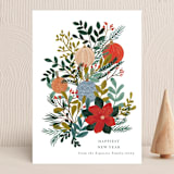 "Ornament Bouquet" - Holiday Cards in Snow by Angel Walker - Front