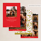"Ornament Bouquet" - Holiday Cards in Snow by Angel Walker - Back of Card Options