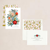 "Ornament Bouquet" - Holiday Cards in Snow by Angel Walker - Assembled