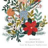 "Ornament Bouquet" - Holiday Cards in Snow by Angel Walker - Detail