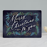 "Classic Christmas" - Holiday Cards in Sapphire by Susan Zinader - Front