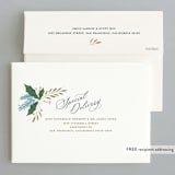 "Classic Christmas" - Holiday Cards in Sapphire by Susan Zinader - FREE Recipient Addressing