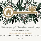 "Joyful Home" - Holiday Cards in Eggnog by Oma N. Ramkhelawan - Close-Up