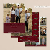 "God's Blessings" - Holiday Cards in Crimson by Laura Bolter - Back of Card