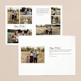 "God's Blessings" - Holiday Cards in Crimson by Laura Bolter - Interior Options