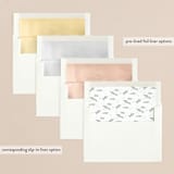 "God's Blessings" - Holiday Cards in Crimson by Laura Bolter - Envelope Liners