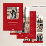 "so very merry" - Holiday Cards in Candy Cane by Wildfield Paper Co - Back of Card