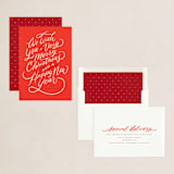 "so very merry" - Holiday Cards in Candy Cane by Wildfield Paper Co - Assembled