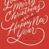 "so very merry" - Holiday Cards in Candy Cane by Wildfield Paper Co - Close-Up