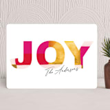 "JOY funk" - Holiday Cards in Fuchsia by Phrosné Barwood - Front