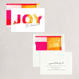 "JOY funk" - Holiday Cards in Fuchsia by Phrosné Barwood - Assembled