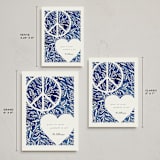 "Peace + Love" - Holiday Cards in Bluebell by Vivian Yiwing - Formats Available