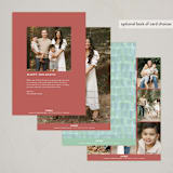 "Santa Claus is Coming to Town" - Holiday Cards in Santa Suit by Ghia Designs - Back of Card Options