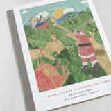 "Santa Claus is Coming to Town" - Holiday Cards in Santa Suit by Ghia Designs - Detail