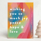"Rainbow Paint" - Holiday Cards in Fruit Punch by Katie Zimpel - Front