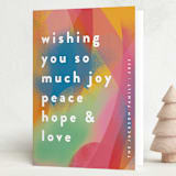 "Rainbow Paint" - Holiday Cards in Fruit Punch by Katie Zimpel - Folded Card