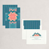 "Quilted Greetings" - Holiday Cards in Baltic by Rebecca Daublin - Assembled