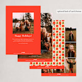 "Mid-Century Christmas" - Holiday Cards in Holly by Lauren Jinhee - Back of Card Options