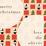 "Mid-Century Christmas" - Holiday Cards in Holly by Lauren Jinhee - Detail