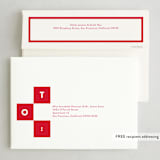 "Your Move Checkerboard" - Holiday Cards in Candy Cane by Jackie Crawford - FREE Recipient Addressing