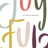 "Hand Lettered" - Holiday Cards in Pine by Julie Murray - Close-Up
