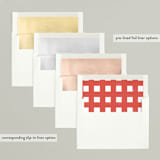 "Hand Lettered" - Holiday Cards in Pine by Julie Murray - Envelope Liners