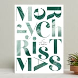 "Tree Skirt" - Holiday Cards in Evergreen by Carrie ONeal - Front